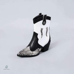 Bottines serpent avec design cowgirl accrocheur