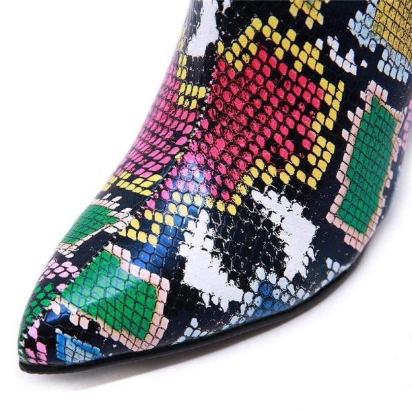 Bottines serpent multicolores parfaites pour l'automne