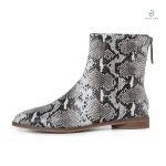 Bottines serpent avec texture reptilienne unique