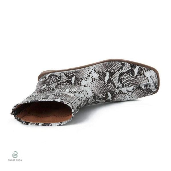 Bottines plates serpent pour un confort au quotidien