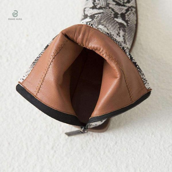 Bottines serpent noires pour une touche stylée