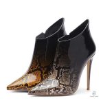 Bottines Serpent Verni, style élégant et moderne