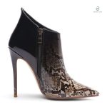 Chaussures serpent verni pour une allure audacieuse