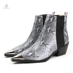Bottines Chelsea serpent élégantes et stylées