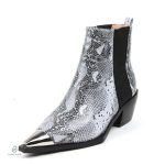 Bottines serpent à tige haute pour un look moderne