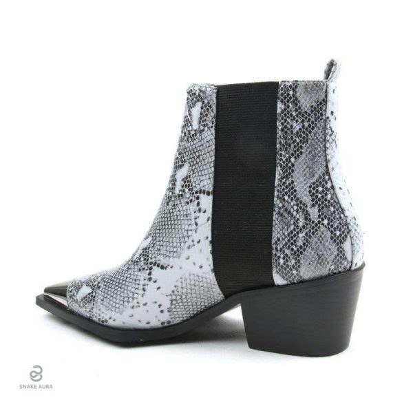 Bottines serpent à la mode pour un style audacieux