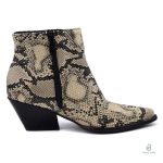 Bottines serpent avec motif python distinctif et moderne