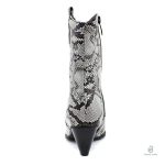 Bottines santiag serpent avec talon modéré