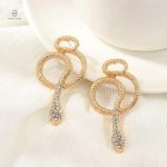Bijoux serpent or rose, touche de luxe avec diamant
