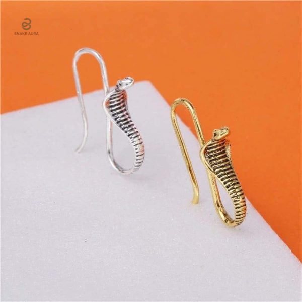 Boucles d'oreilles serpent en or raffinées
