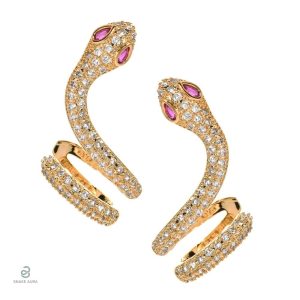 Bijoux serpent en or, élégance féminine