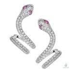 Boucles d'oreilles serpent en argent, style raffiné et original