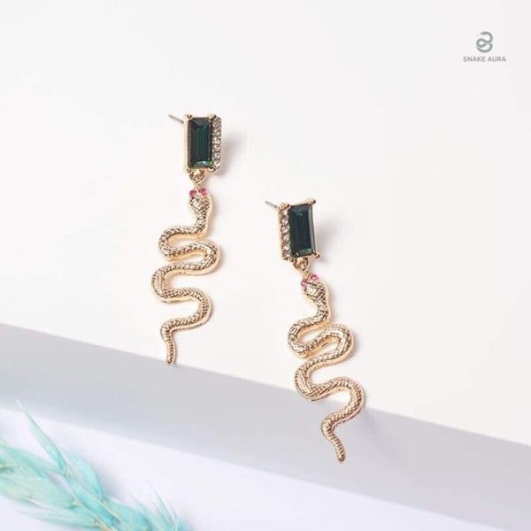 Accessoire mode serpent avec strass brillant