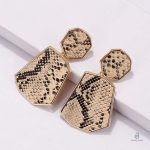 Design bohème de boucles d'oreilles serpent en argent