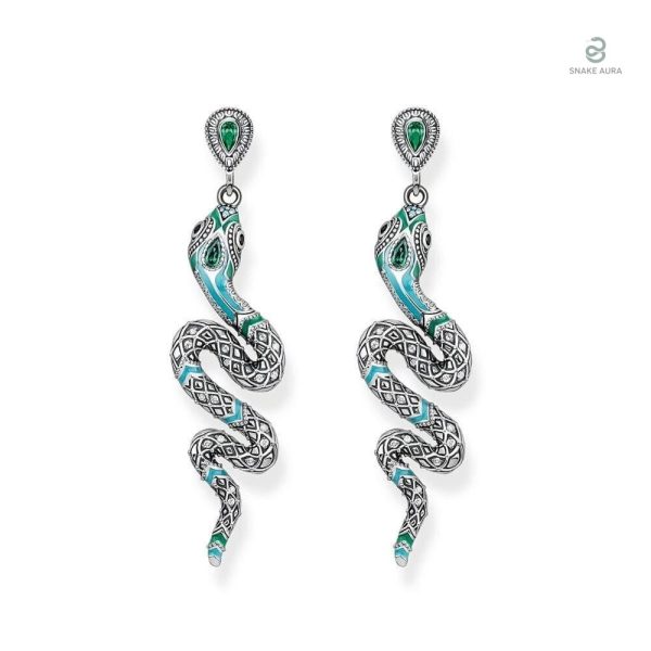 Boucles d'oreilles serpent au style boho chic
