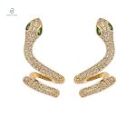 Boucles d'oreilles serpent en diamant