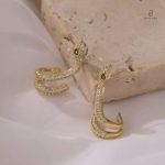 Accessoire serpent avec détails en diamant
