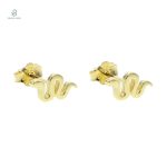 Boucles d'oreilles serpent lobe en deux coloris