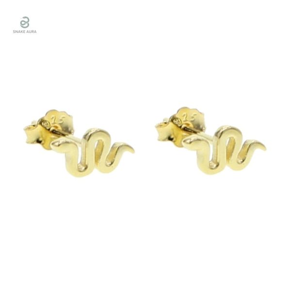 Boucles d'oreilles serpent lobe en deux coloris