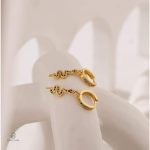 Boucles d'oreilles serpent en or, design élégant et coloré