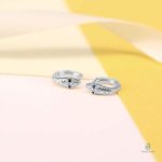 Boucles d'oreilles en forme de serpent argentées