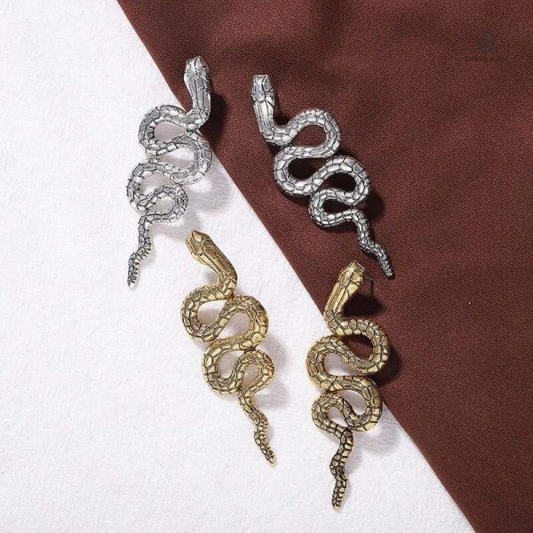 Bijoux serpent argent, design vintage élégant