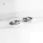 Boucles en forme de serpent, ornées de zirconium noir