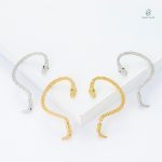 Boucles d'oreilles en serpent, accessoire mode moderne