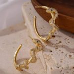 Accessoires tendance serpent en or