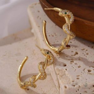 Accessoires tendance serpent en or