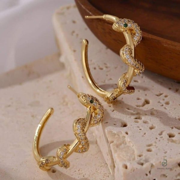 Accessoires tendance serpent en or