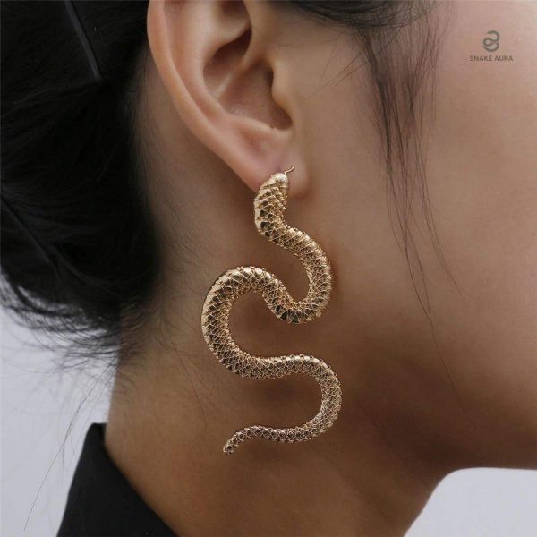 Bijoux serpent en or, modèle grand format