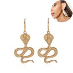 Boucles d'oreilles en forme de serpent avec design élégant