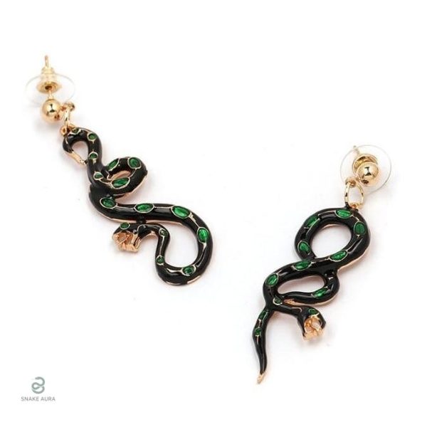 Boucles d'oreilles enroulées serpent, style audacieux