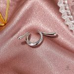 Boucles serpent élégantes en plaqué argent, style moderne