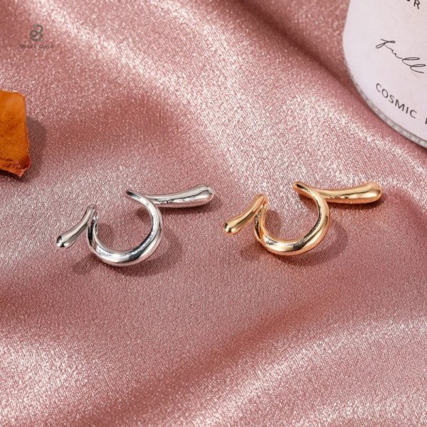 Bijoux serpent en argent, créoles chics et tendance