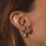 Boucles d'oreilles serpent élégantes en plaqué or
