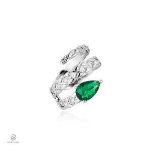 Boucles d'oreilles serpent argentées rondes élégantes