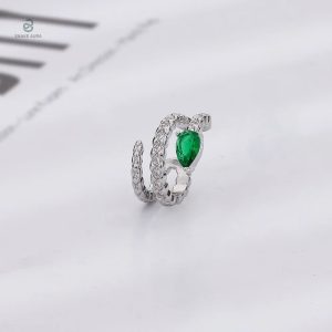 Bijoux serpent argenté en forme ronde pour un style unique