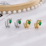 Accessoire tendance, boucles d'oreilles serpent en métal argenté