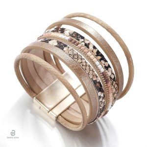 Bracelet serpent femme en cuir style bohème