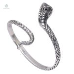 Bracelet Serpent Cobra en argent élégant