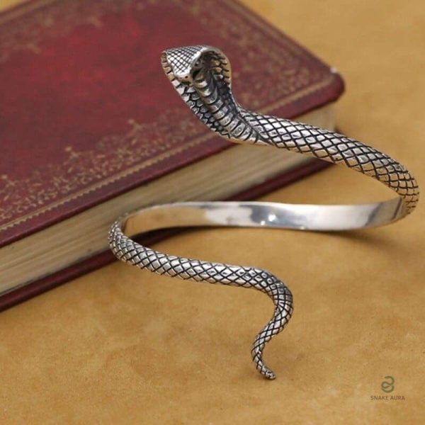 Bracelet serpent argenté, parfait pour une touche d'élégance