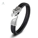 Bracelet Serpent en Cuir pour Homme