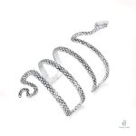 Bracelet Manchette Serpent en Acier Inoxydable