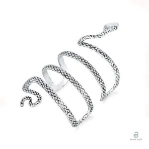 Bracelet Manchette Serpent en Acier Inoxydable