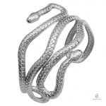 Bracelet Manchette Serpent en Argent élégant et stylé
