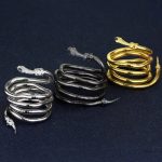Bracelet Manchette Serpent enroulé
