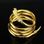 Bracelet serpent élégant en design manchette