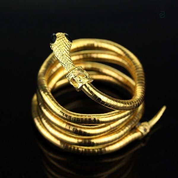 Bracelet serpent élégant en design manchette